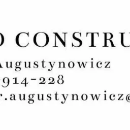Logo firmy Robo Construct z danymi kontaktowymi: Robert Augustynowicz, telefon 603-914-228, e-mail r.augustynowicz@op.pl.