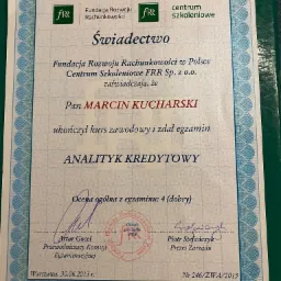 Certyfikat Analityka Kredytowego - 2013 rok