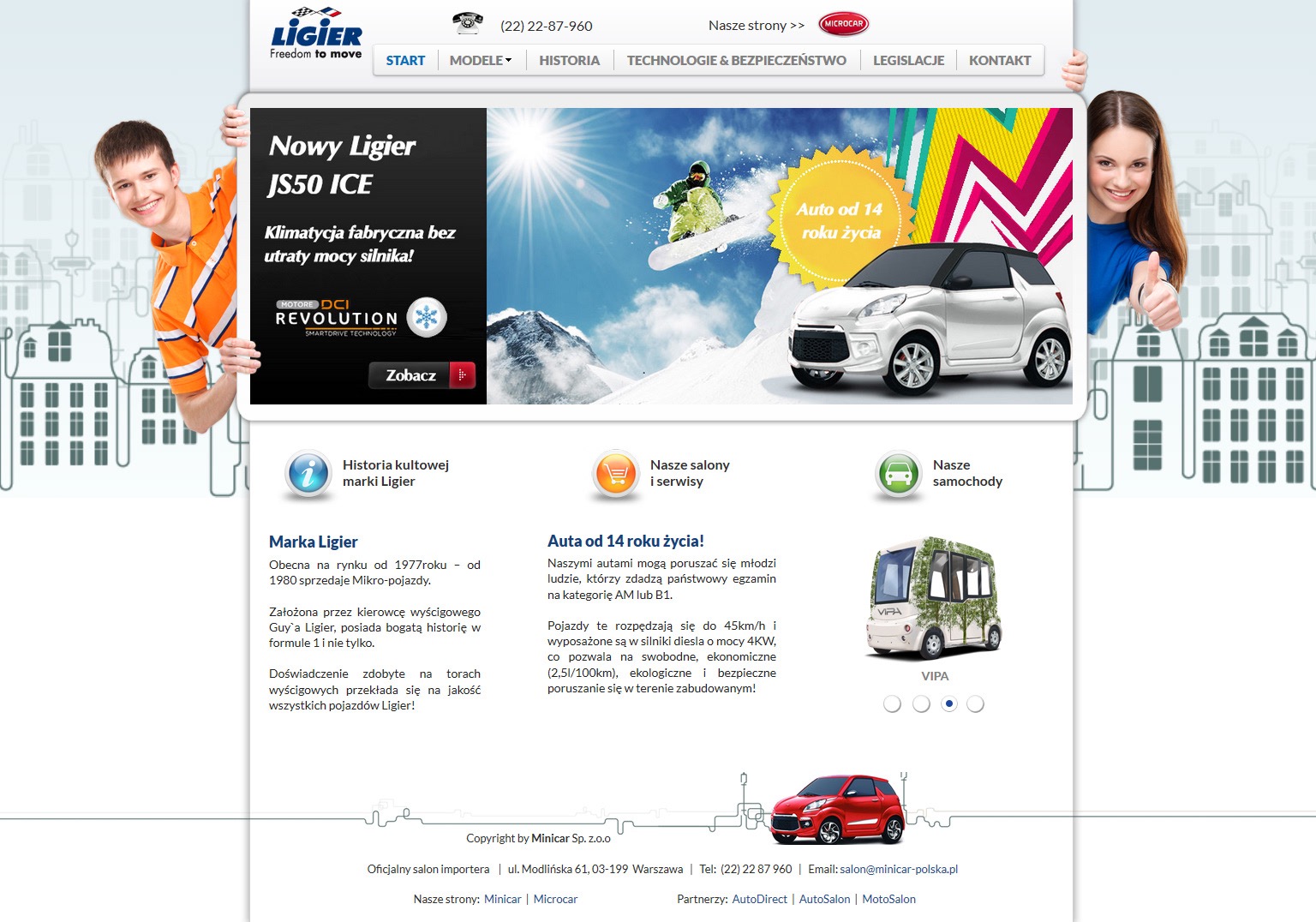 Oficjalna strona Ligier - mikrosamochodów od 14 roku życia.