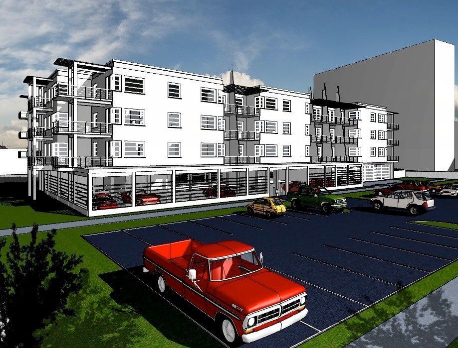 Projekt budynku wielorodzinnego w Gdyni przy ul. Unruga.