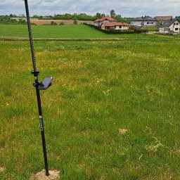 Mapa do celów projektowych pod budowę sieci wodociągowej