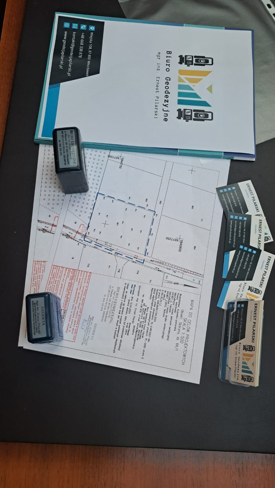 Mapa do celów projektowych pod budowę domu jednorodzinnego