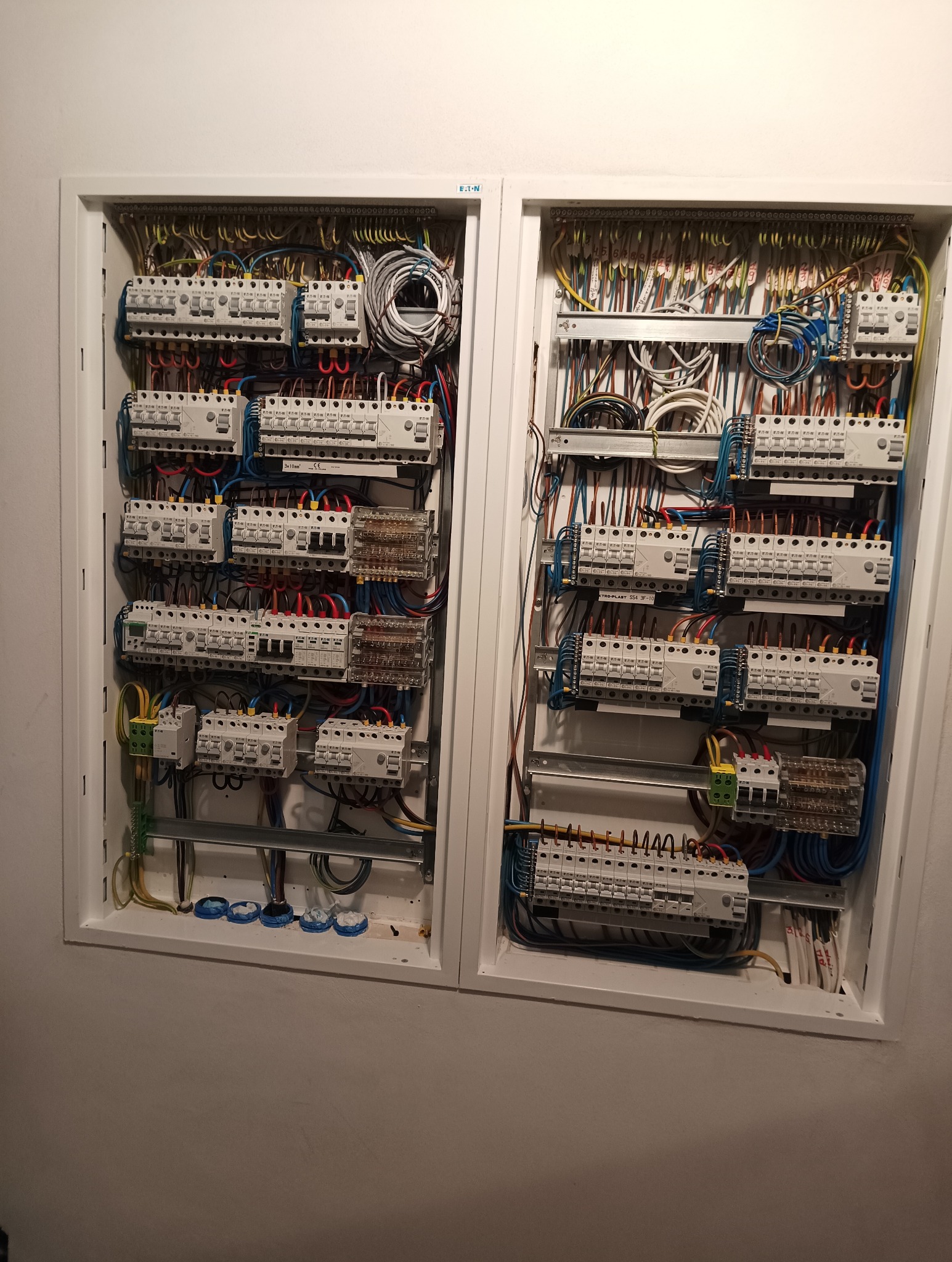 Połączona rozdzielnia w domu jednorodzinnym