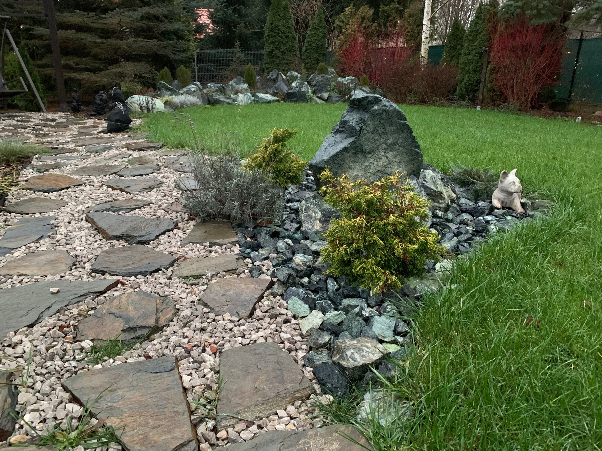 Cały ogród wg naszego projektu.