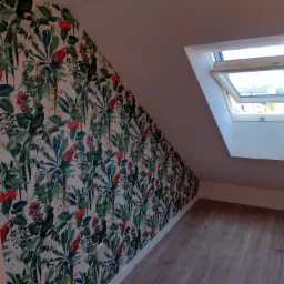 Tapeta i wykonanie poddasza przezemnie w Poznaniu ;)