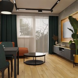 Salon w nowoczesnym mieszkaniu / ZAMBRÓW