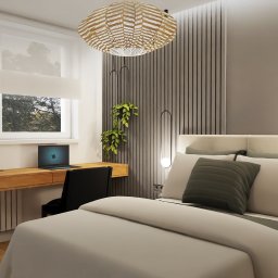 Sypialnia w nowoczesnym mieszkaniu / ZAMBRÓW