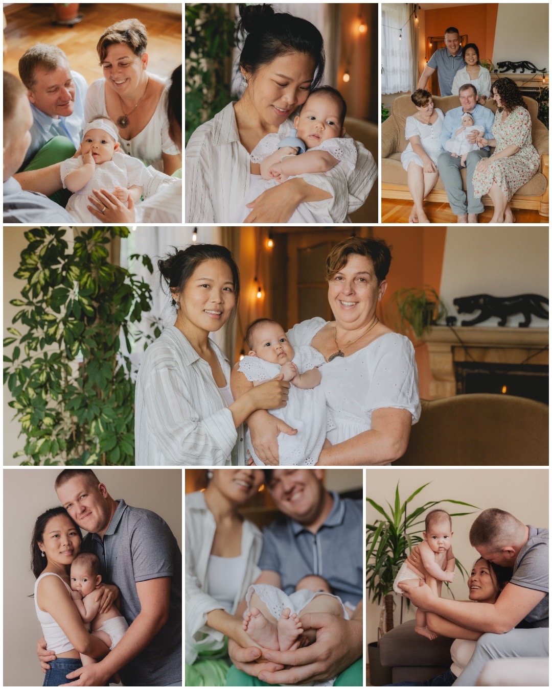 Sesja noworodkowa w domu.