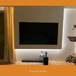 Przedścianka TV z oświetleniem LED