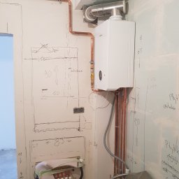 Zdjęcie zrobione przed wykonaniem zabudowy pionu instalacyjnego. 