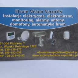 Elcom vision security - Elektryk Piotrków Trybunalski