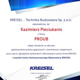 Kazimierz Pieciukanis PROUB - Doskonałej Jakości Tynki Maszynowe Sejny