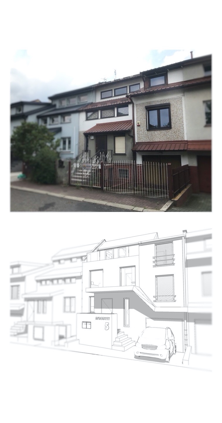 metamorfoza budynku w zabudowie szeregowej...