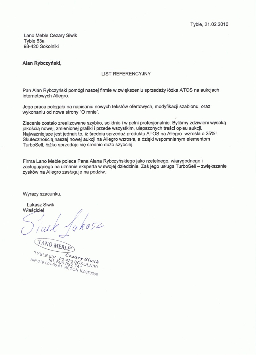 OPINIA KLIENTA - obsługa allegro