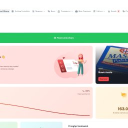 C3SOLUTIONS Kamil Puchała - Interfejs użytkownika panelu administracyjnego z widocznymi danymi finansowymi, statystykami sprzedaży i informacjami o użytkowniku Kamilu Puchale, z elementami graficznymi i przyciskiem...