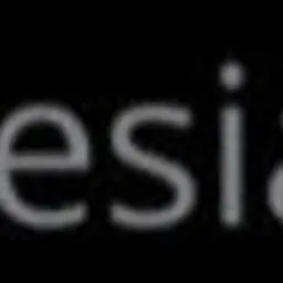 Logo firmy SilesiaCare przedstawiające stylizowaną sylwetkę dwóch osób w kształcie serca, jedna szara, druga błękitna, obok nazwa firmy w szarym i błękitnym kolorze na czarnym tle.