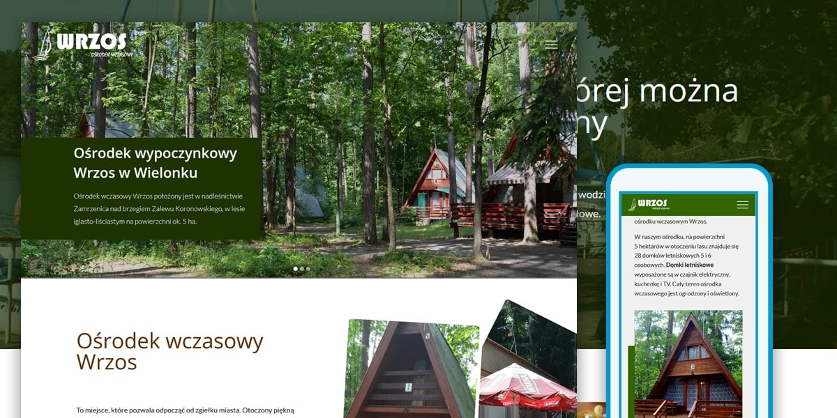 Wrzos Projekt strony internetowej