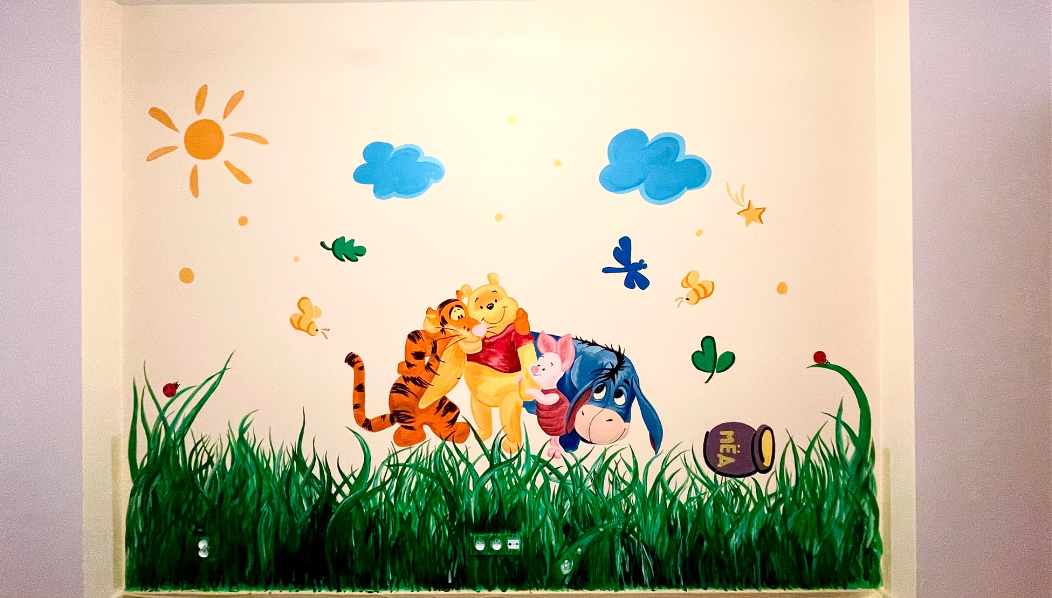 Dziecięcy pokój temat „Kubuś Puchatek” 2,5*2m