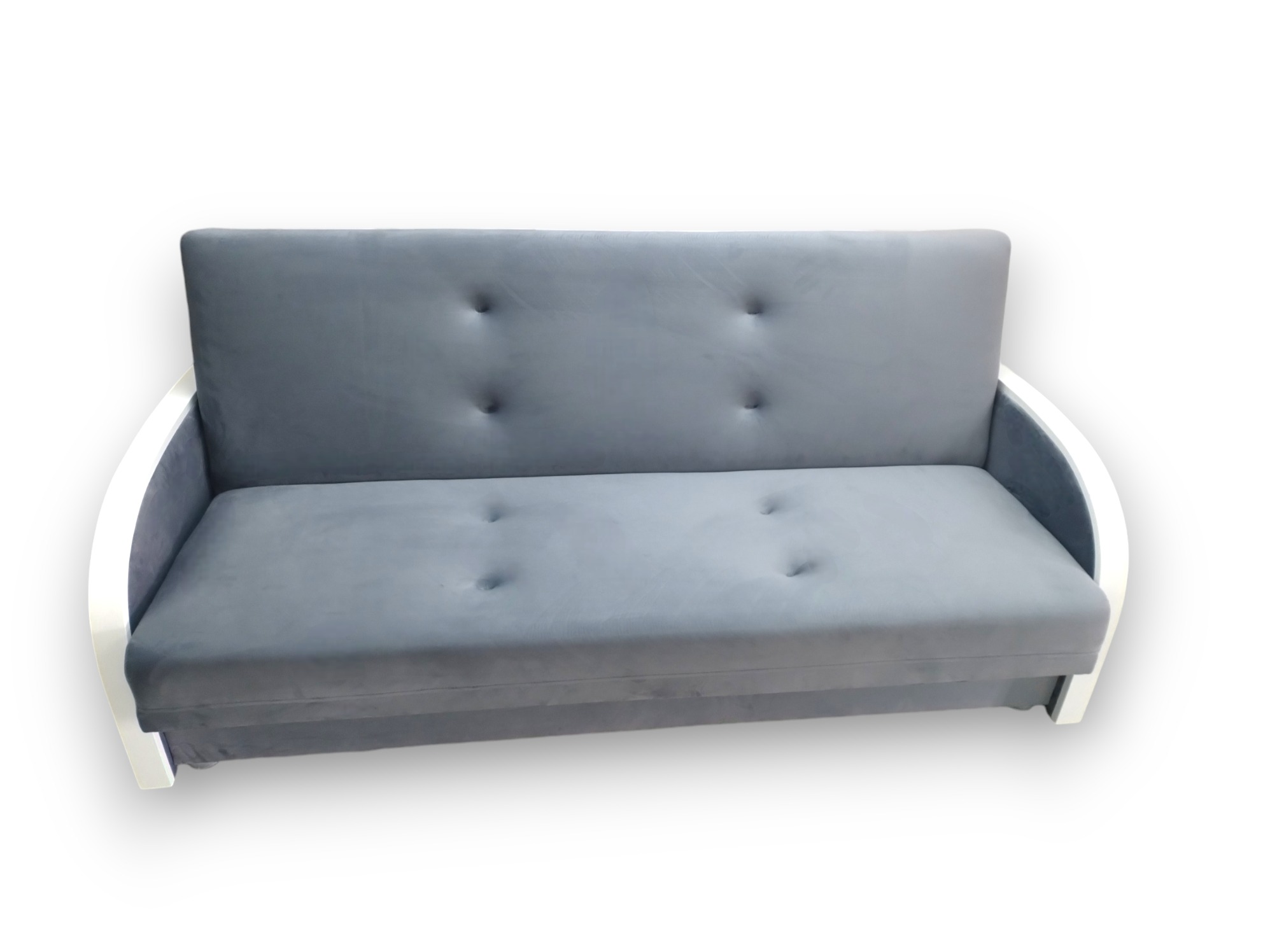 Wersalka w której zastosowalismy podłokietniki z drewnem nadaje się do małych przestrzeni jej wymiar to jedyne 200cm