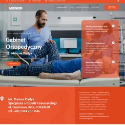 Budowa strony dla gabinetu ortopedycznego w Koszalinie | Wordpress