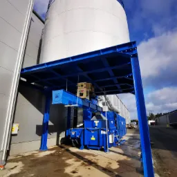 Konstrukcja pod silos do odpadów wełny mineralnej