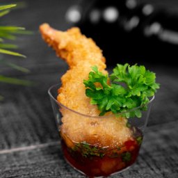Krewetka w tempurze - finger food