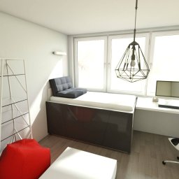 pokój w kawalerce projekt
