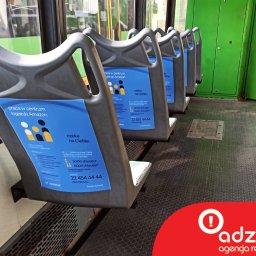 Reklama w tramwajach w Poznaniu - oferty pracy w Amazon