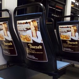 Reklama w tramwajach w Krakowie - oferty pracy, Piekarnia Buczek