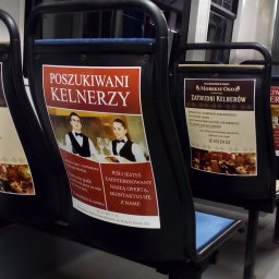 Reklama w tramwajach w Krakowie - oferty pracy, Restauracja Morskie Oko