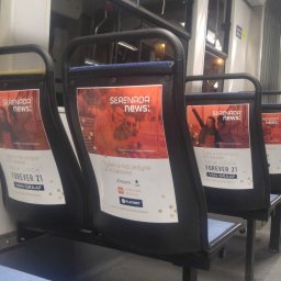 Reklama w tramwajach w Krakowie - galerie handlowe, Serenada