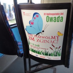 Reklama w tramwajach w Krakowie - uczelnie, Uniwersytet Rolniczy w Krakowie (Dni Owada)