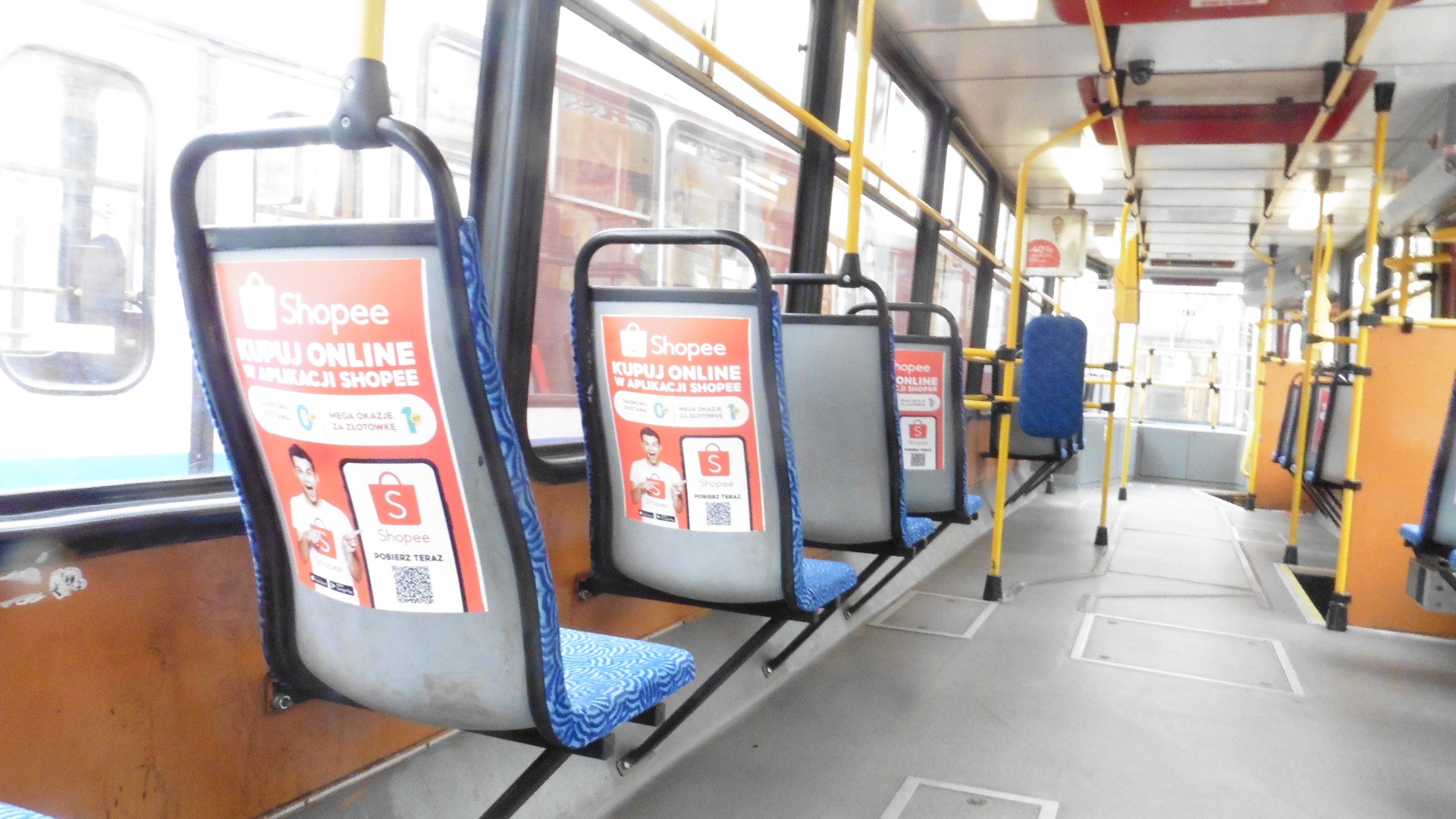 Reklama w tramwajach w Krakowie - sklepy internetowe, Shopee