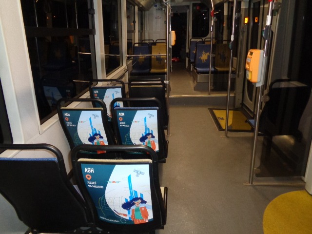 Reklama w tramwajach w Krakowie - uczelnie, Akademia Górniczo-Hutnicza