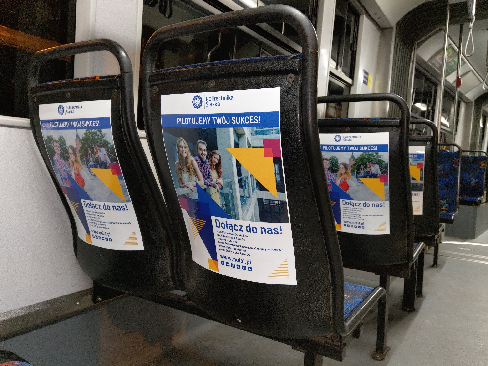 Reklama w tramwajach w Krakowie - uczelnie, Politechnika Śląska