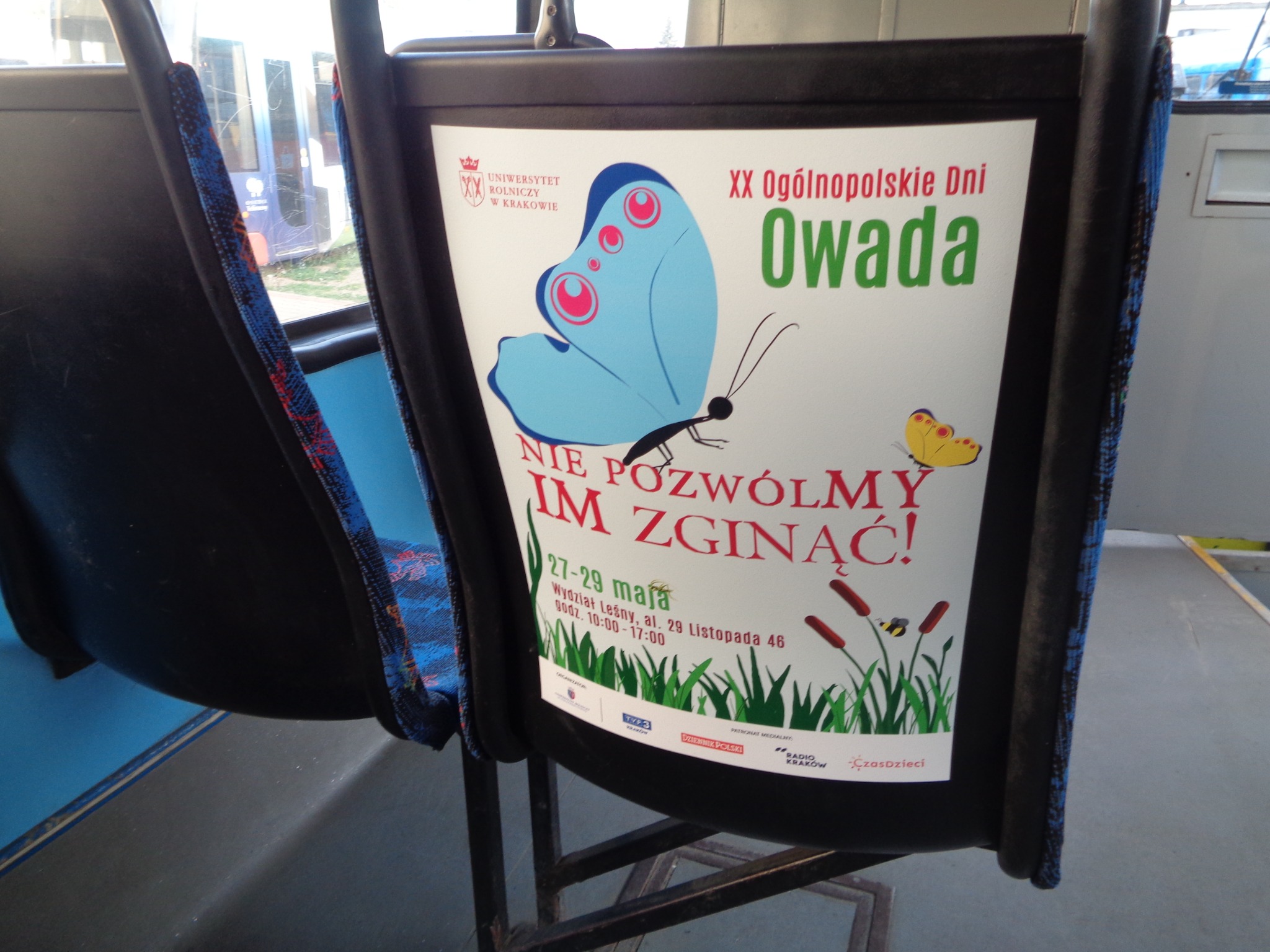 Reklama w tramwajach w Krakowie - uczelnie, Uniwersytet Rolniczy w Krakowie (Dni Owada)