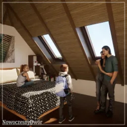 pokój na poddaszu
