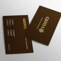 Projekt i wykonanie wizytówek: - 4x4, folia mat + lakier UV wybiórczo