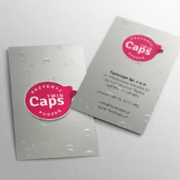 Projekt i wykonanie wizytówki: - 4x4, folia mat + lakier UV wybiórczo