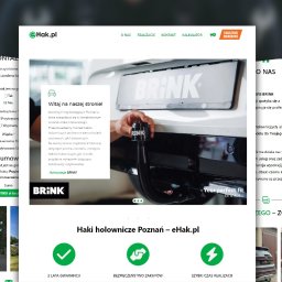 Adrian Wiczyński - Strona internetowa firmy eHak.pl z kalkulatorem wyceny montażu haków holowniczych, informacjami o montażu haków Brink i bagażnikach rowerowych.