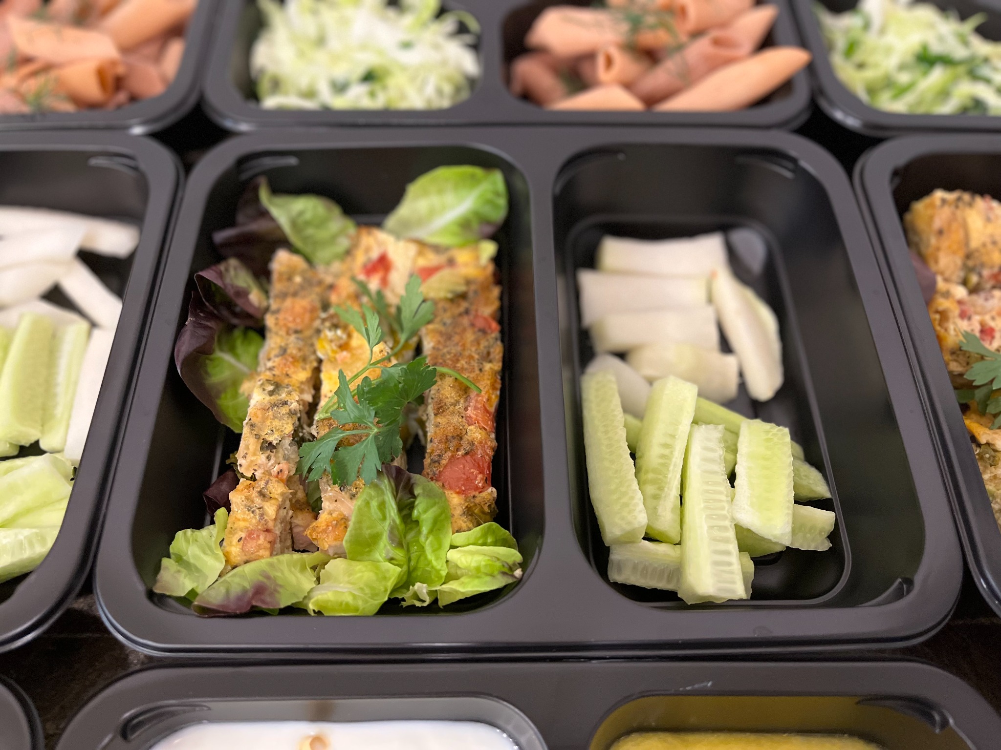 zapiekanka warzywna ,warzywa w słupkach