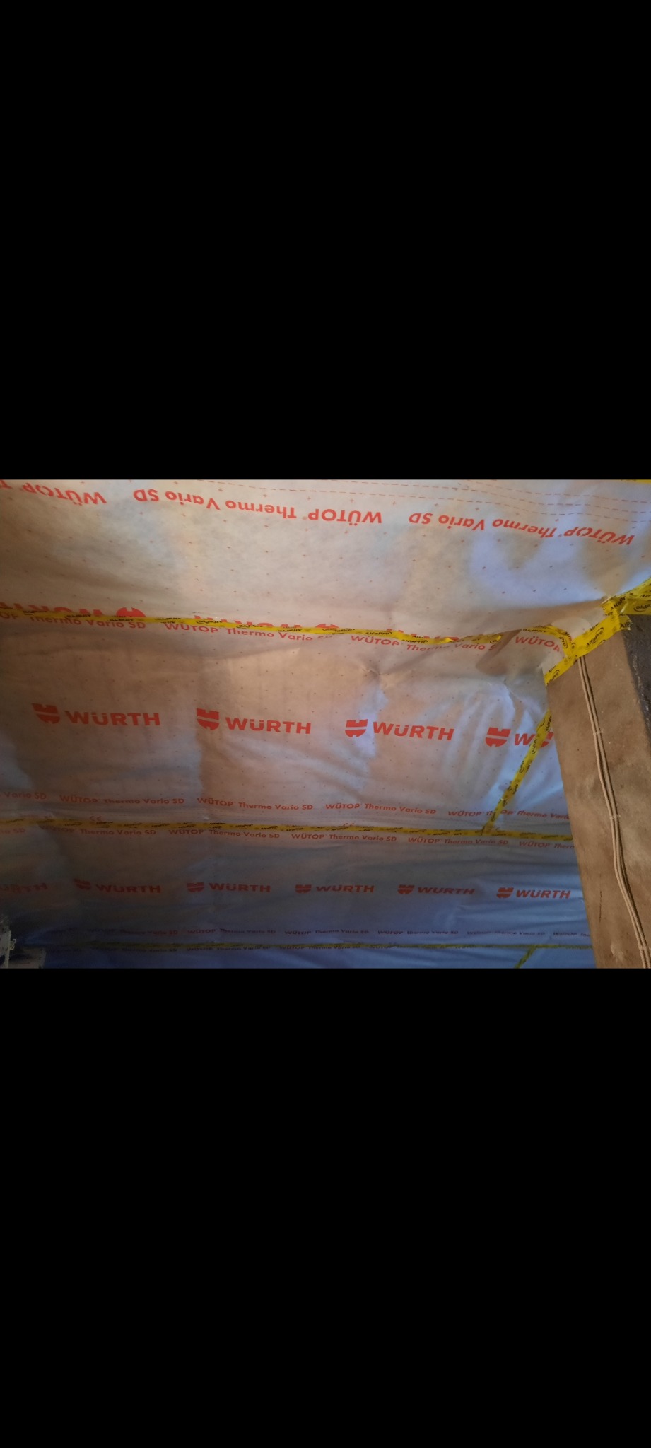 Ocieplenia podasza welna mineralna, plus foliowanie