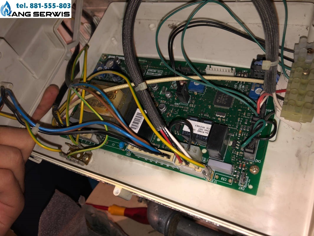 Naprawa kotła gazowego Brotje - wymiana płyty głównej