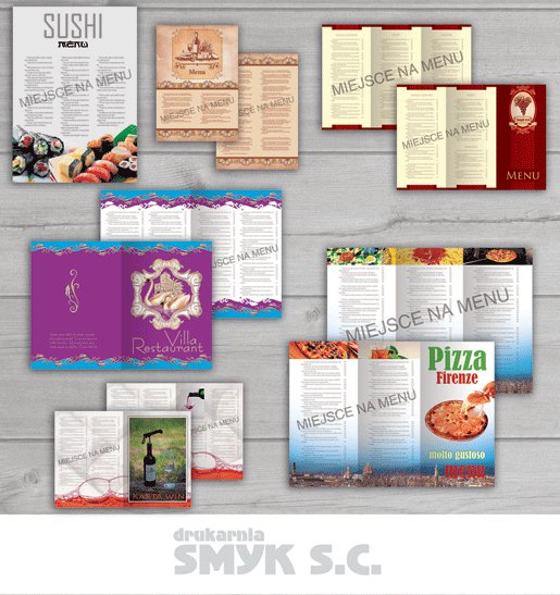 Karty Menu , Jadłospisy