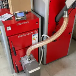Kocioł na pellet firmy Defro z powiecie żywieckim