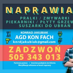 AGD KON FACH Naprawa serwis sprzętu gospodarstwa domowego Konrad Jakubiak Warszawa - Naprawa AGD Warszawa