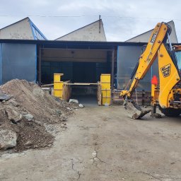 Wykucie otworu w rampie, wraz z wykonaniem prac żelbetowych. Usługa wykonana kompleksowo.