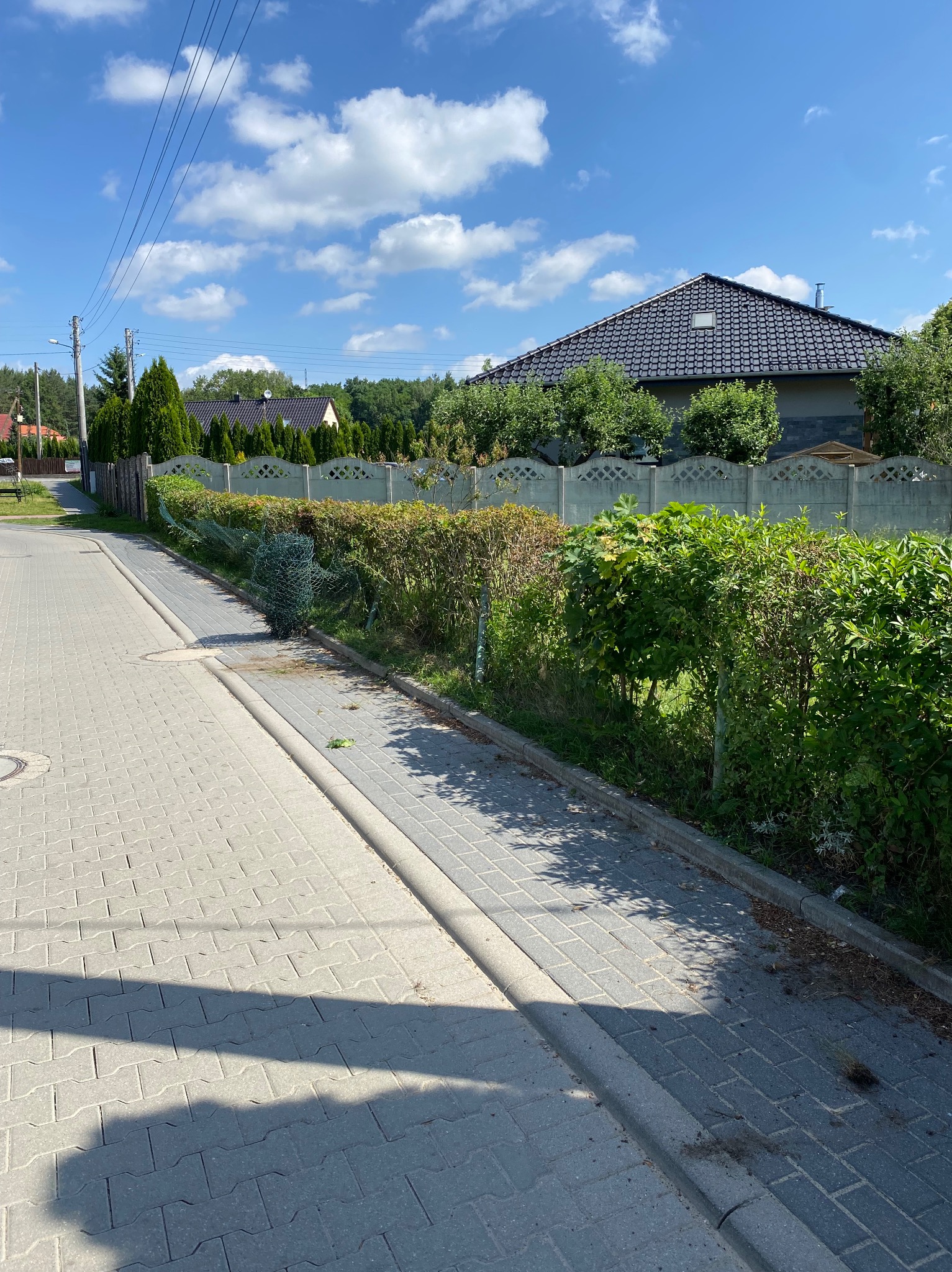 Wymiana słupków po uderzeniu samochoda. Wymiana siatki powlekanej