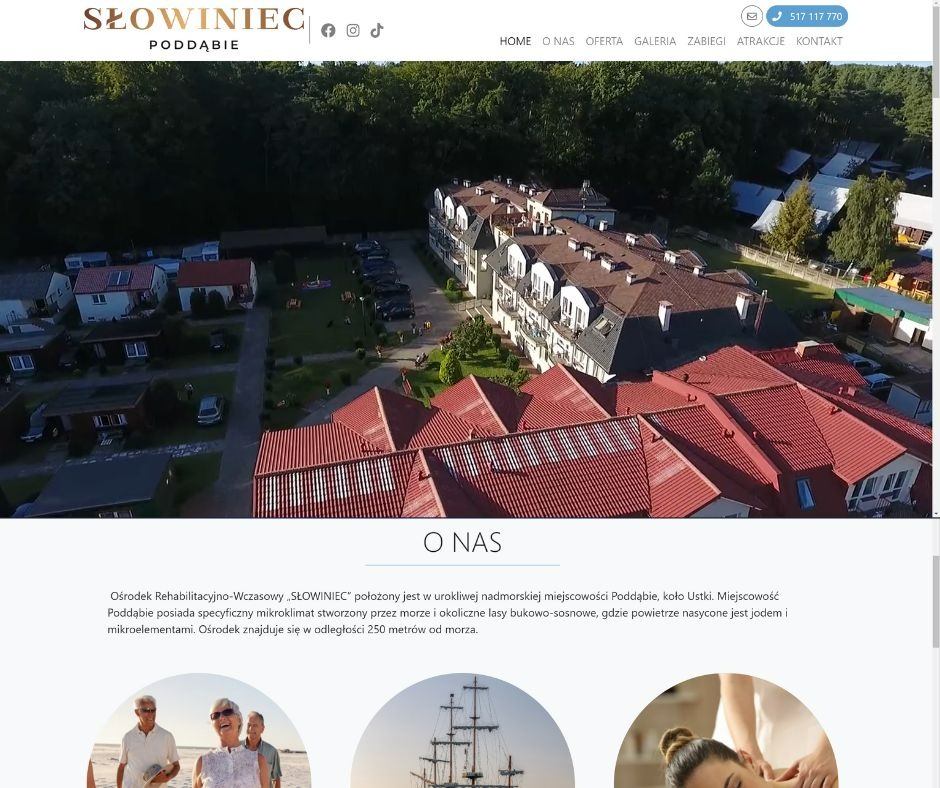 Słowiniec, hotel nad morzem — jedno z ostatnich zleceń GeekOn Studio