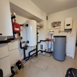 Zdjęcie kotłowni po wykonaniu montażu.